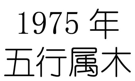 1975年五行屬什麼